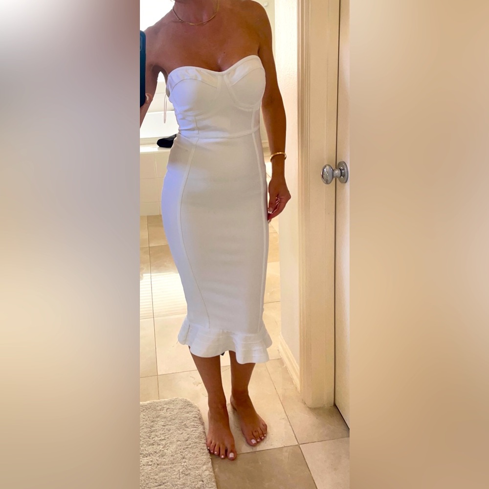 Never worn pretty little thing bandage fishtail dress